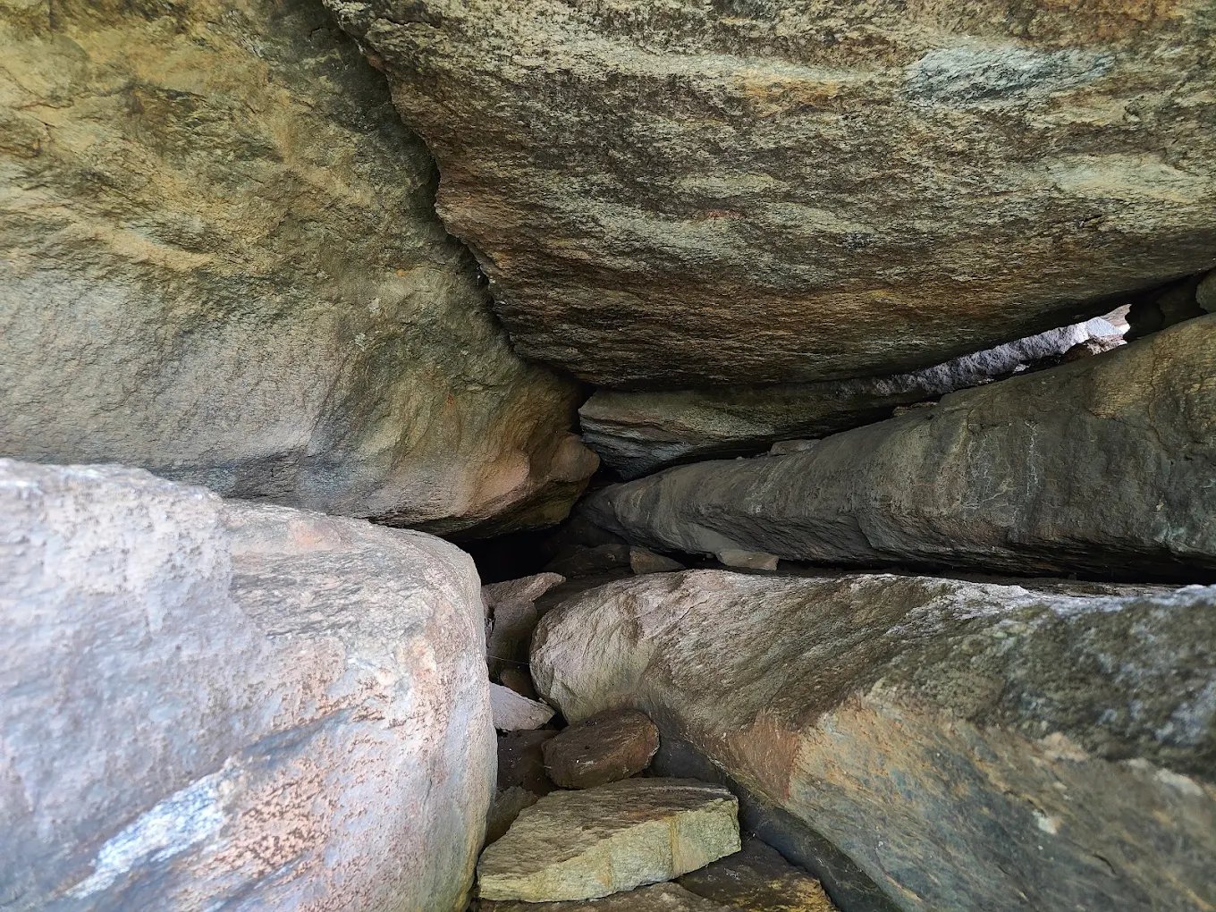 Laljal Cave near Kankrajhore surrounded by forest and rocky hills in Jhargram district